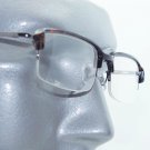 Reading Glasses Extra Wide Top Half Frame Metro Sleek Tortoise Brown +3.50 Lens