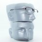 Reading Glasses Extra Wide Top Half Frame Metro Sleek Tortoise Brown +3.50 Lens