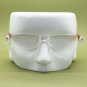 Frameless Hi Tech Reading Glasses Pearlized Glittery Bronze Side Arms +2.00 Lens