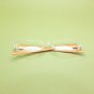 Frameless Hi Tech Reading Glasses Pearlized Glittery Bronze Side Arms +2.00 Lens