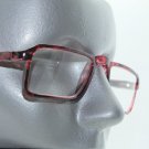 Metro Rectangle Frame Rose Pink Black Fleck Wide Reading Glasses +1.75