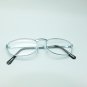 Aqua Blue Metal Frame Classic Petite Oval Reading Glasses +3.50 Lens