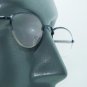 Delicate Oval Metal Top Metal Blue Frame Reading Glasses Bottomless Lens +2.00