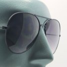 Super Cool Fly Me Color Jet Black Frame Aviator Sunglasses Sun Shades