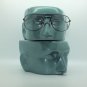 Aviator Full Lens Black Metal Frame Reading Glasses +1.75