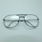 Aviator Full Lens Black Metal Frame Reading Glasses +1.75