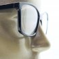 Reading Glasses Simple Large Square Frame Office Smart Glossy Black +2.75 Lens