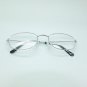 Reading Glasses Polished Silver Metal No Nonsence Clean Simple Frame +1.50 Lens