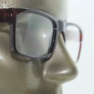 Reading Glasses TV News Reporter Bold Square Style Brown Frame +1.50 Lens Power