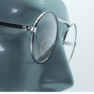 Wire Silver Frame Round Blank Lens Fashion Eyewear Glasses Just for Fun
