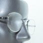 Reading Glasses Polished Silver Metal Oval Frame Square Bridge +1.50 Lens
