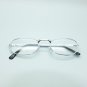 Traditional Simple Small Reading Glasses Polished Silver Metal Frame +1.50 Lens