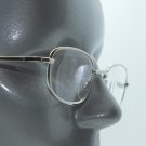 Reading Glasses +3.50 Simple No-Fuss Shiny Silver Metal Frame Readers