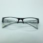 Bold Boss Chunky Black Top Frame Invisible Lens Reading Glasses +1.75 Strength