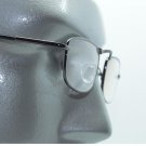 Petite Classic Reading Glasses Metal Shiny Gray Frame Springe Hinge +1.50 Lens