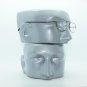 Petite Classic Reading Glasses Metal Shiny Gray Frame Springe Hinge +1.50 Lens