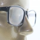 Reading Glasses Broadcaster Rectangle Glossy Black Frame Spring Hinge +2.25 Lens
