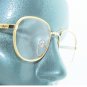 Classic Metal Rounded Frame Reading Glasses Gold Wire +3.00 Lens Strength