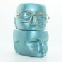 Classic Metal Rounded Frame Reading Glasses Gold Wire +3.00 Lens Strength