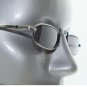 Dark Tint Reading Glasses Xtreme Narrow Lens Boho Gray Metal Frame +2.25 Power