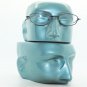 Wire Rim Matte Black Frame Reading Glasses Lightweight Small Lens +2.50