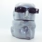 Sunglasses Reading Glasses Low Rise Rectangle Cool Black Frame +3.00 Lens Power
