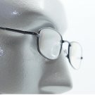 Small Narrow Lens Reading Glasses Black Wire Metal Frame Springe Hinge +1.50