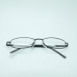 Small Narrow Lens Reading Glasses Black Wire Metal Frame Springe Hinge +1.50