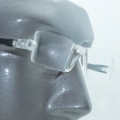 Reading Glasses No-See Frameless Lightweight Black Color Accent Sides +1.50