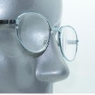 Rock Star Aqua Blue Metal Frame Classic Petite Oval Reading Glasses +3.50 Lens