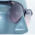 1950's Retro Vintage Style Sunglasses Top Black Frame Gray Pink Gradient Lens