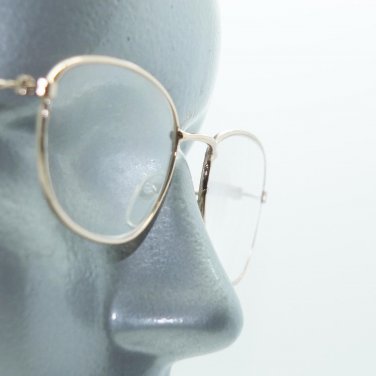 Clean Smart Lightweight Reading Glasses Gold Metal Frame +2.50 Lens