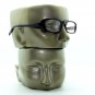 Reading Glasses Chunky Bold Full Rich Brown Glossy Square Frame +2.00 Lens