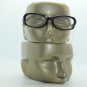 Reading Glasses Edgy Twisted Rope Side Chunky Black Frame Readers +1.75 strength