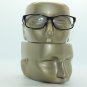 Reading Glasses Broadcaster Rectangle Glossy Black Frame Spring Hinge +2.75 Lens