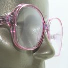 Reading Glasses Pink Large Oversize Grand Frame Acrylic Classic +1.75 Strength