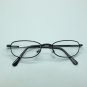 Simple Black Metal Oval Frame Women's Small Reading Glasses +1.00