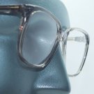 Large Square Frame Statement Gray Crystal Reading Glasses +1.00 Lens Strength