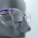 Ombre Violet Crystal Modern Cat Eye +1.25 Reading Glasses Wide Frame