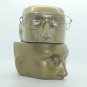 Bifocal Reading Glasses Square Aviator 80's Style Gold Metal Frame +2.00 Lens