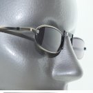 Dark Tint Reading Glasses Xtreme Narrow Lens Boho Gray Metal Frame +2.50 Power