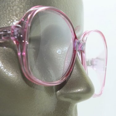 Reading Glasses Pink Large Oversize Grand Frame Acrylic Classic +1.00 Strength