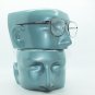 Reading Glasses Pilot Aviator Rounded Polished Gunmetal Gray Frame +3.25 Lens