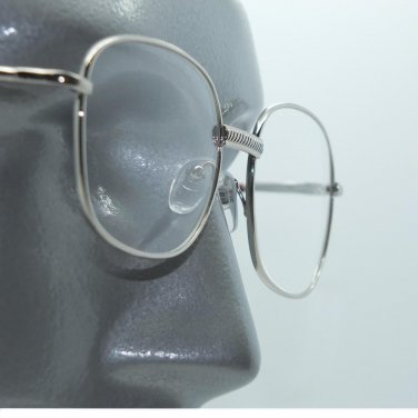 Simple Office Style Reading Glasses Spring Hinge Gold Metal Frame +2.50 Lens