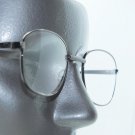 Unisex Traditional Simple Reading Glasses Shiny Gray Metal Frame +1.50 Lens