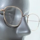 Gold Metal Wire Frame Oval Classic Simple Reading Glasses +1.00 Lens
