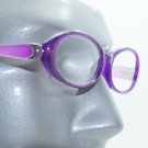 Fun Reading Glasses See Thru Purple Grape Jelly Whimsy Oval Frame +2.75 Lens
