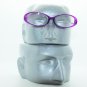 Fun Reading Glasses See Thru Purple Grape Jelly Whimsy Oval Frame +2.75 Lens