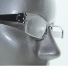 City Style Reading Glasses Brown Bronze Metal Polished Straight Top Frame +2.00