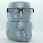 Bold Boss Chunky Black Top Frame Invisible Lens Reading Glasses +1.00 Strength